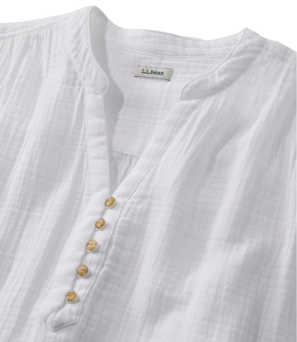 Women's Cloud Gauze Short-Sleeve Shift Dress - L.L.Bean Trusted