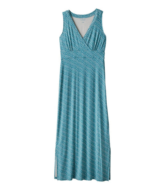 Women's Summer Knit Maxi Dress, Print - L.L.Bean Premium