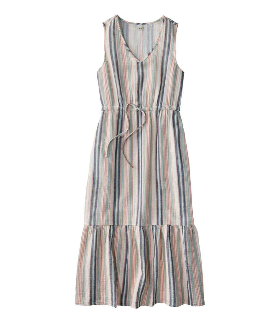 Women's Cloud Gauze Midi Dress, Stripe - L.L.Bean Featured