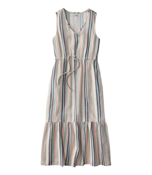Women's Cloud Gauze Midi Dress, Stripe - L.L.Bean Featured