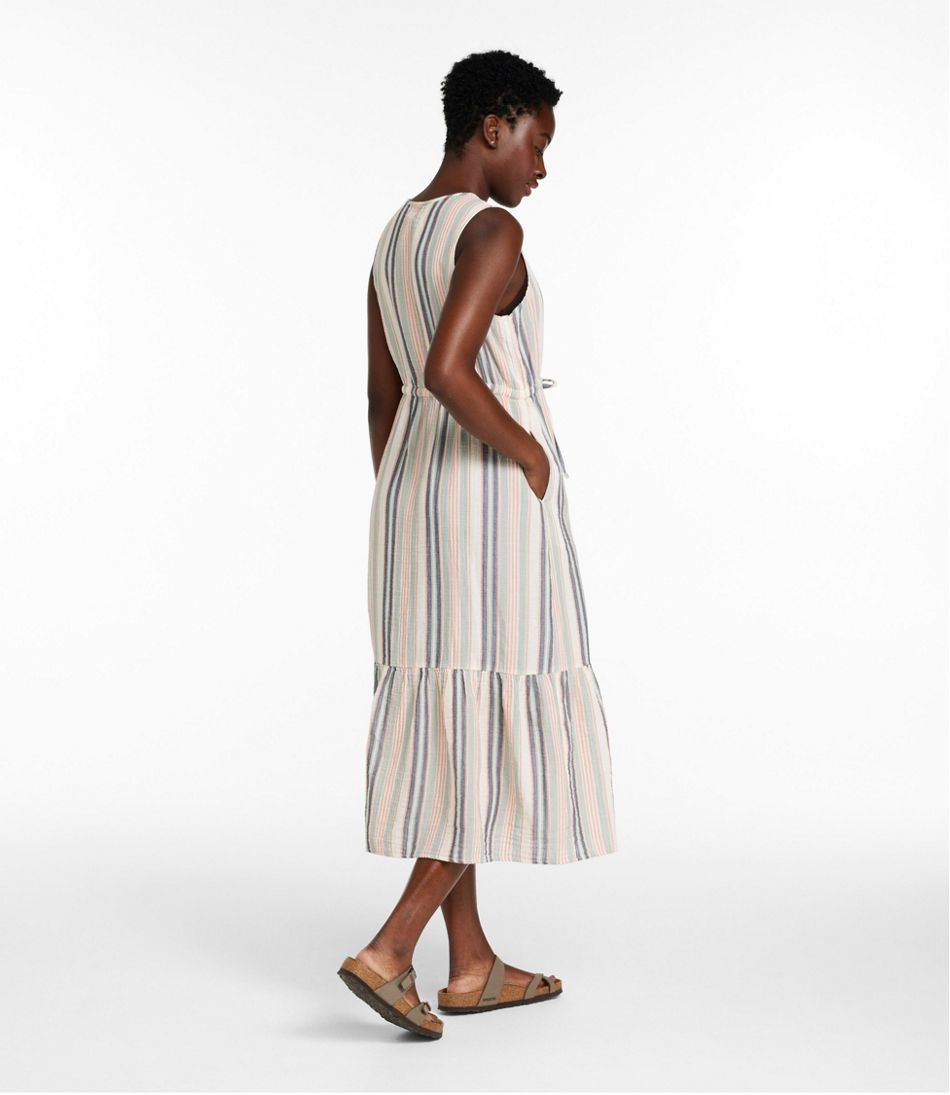 Women's Cloud Gauze Midi Dress, Stripe - L.L.Bean Featured