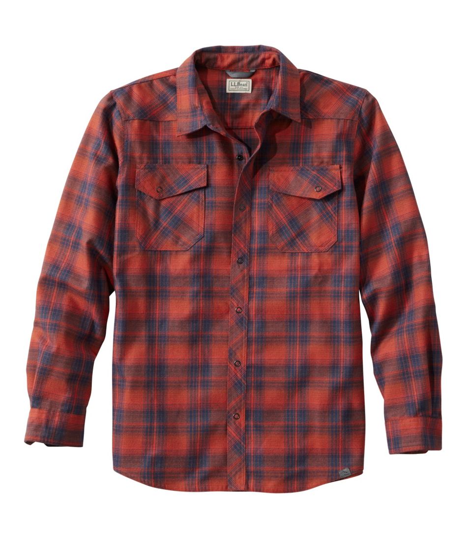 Men's Katahdin Performance Flannel Shirt, Slightly Fitted - L.L.Bean Value