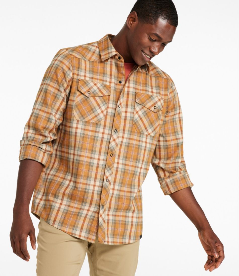 Men's Katahdin Performance Flannel Shirt, Slightly Fitted - L.L.Bean Value