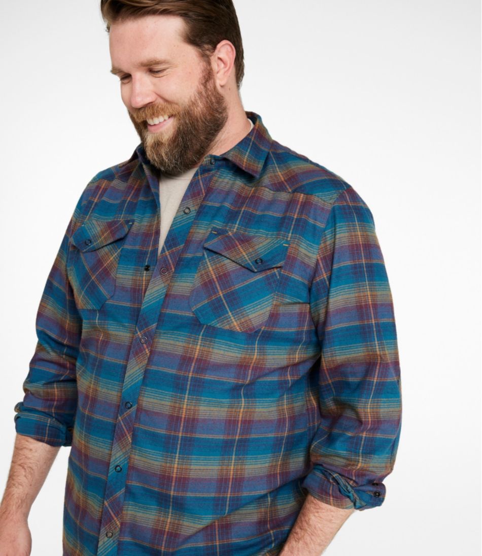 Men's Katahdin Performance Flannel Shirt, Slightly Fitted - L.L.Bean Value