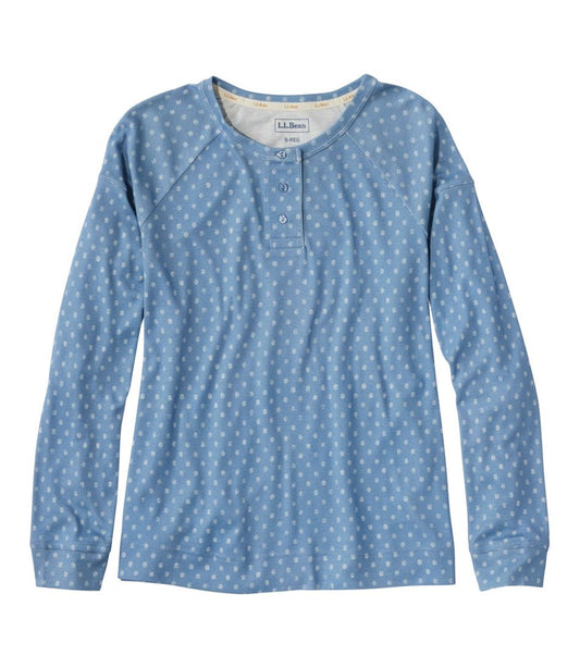 Women's Restorative Sleepwear, Long-Sleeve Henley Print - L.L.Bean Featured