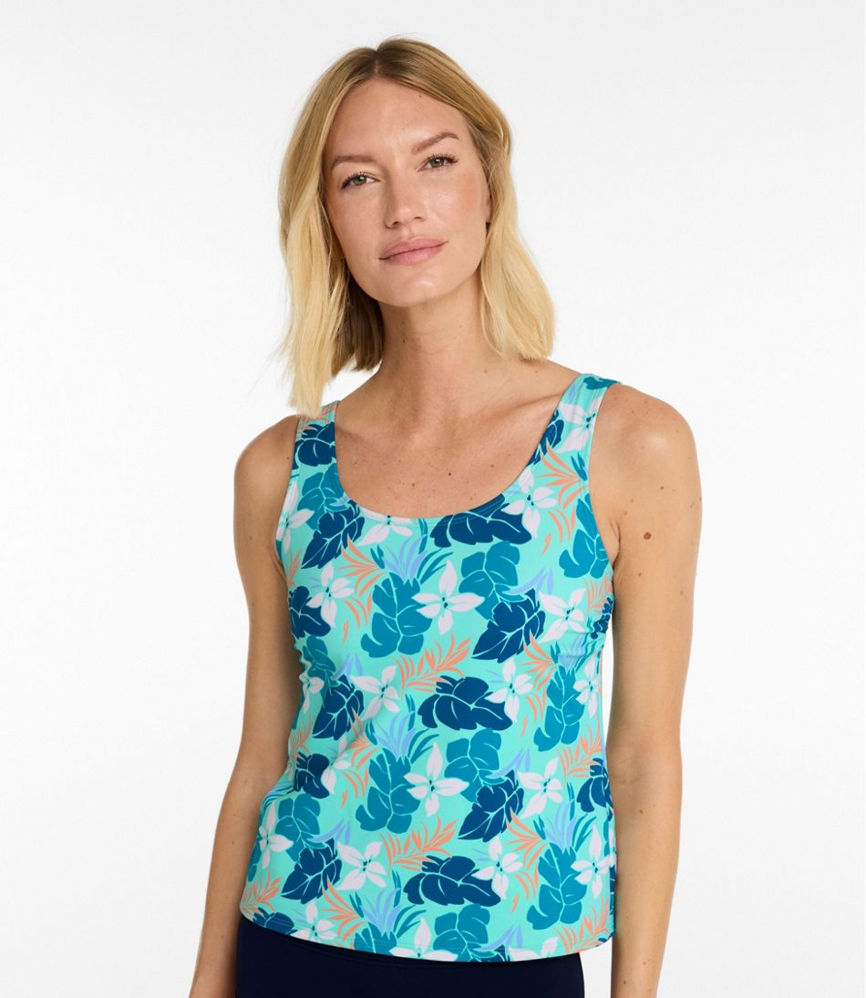 Women's BeanSport Swimwear, Scoopneck Tankini Top, Print - L.L.Bean Great Value