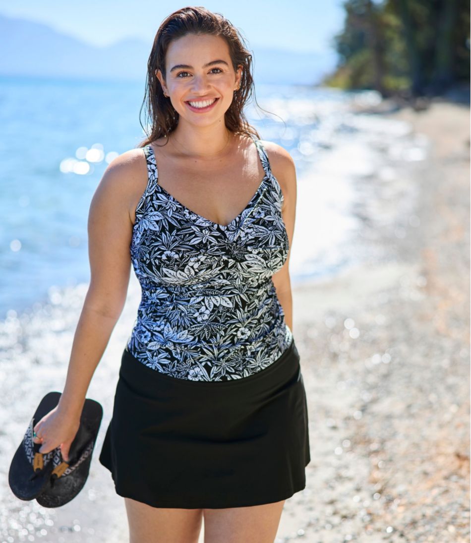 Women's Shaping Swimwear, Tankini Top Print - L.L.Bean New