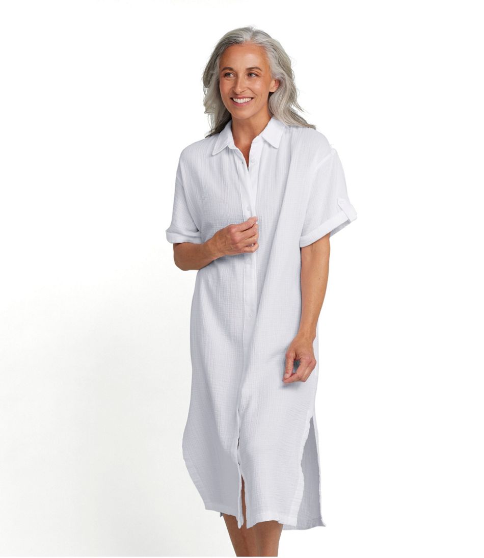 Women's Cloud Gauze Midi Dress - L.L.Bean Popular