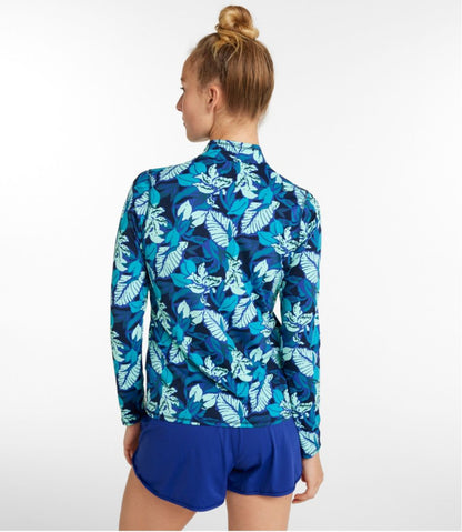 Women's SunSmart® UPF 50+ Sun Shirt, Quarter-Zip Print - L.L.Bean Signature