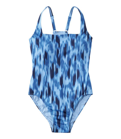 Women's New Currents Swimwear, Squareneck Tanksuit Print - L.L.Bean Quality