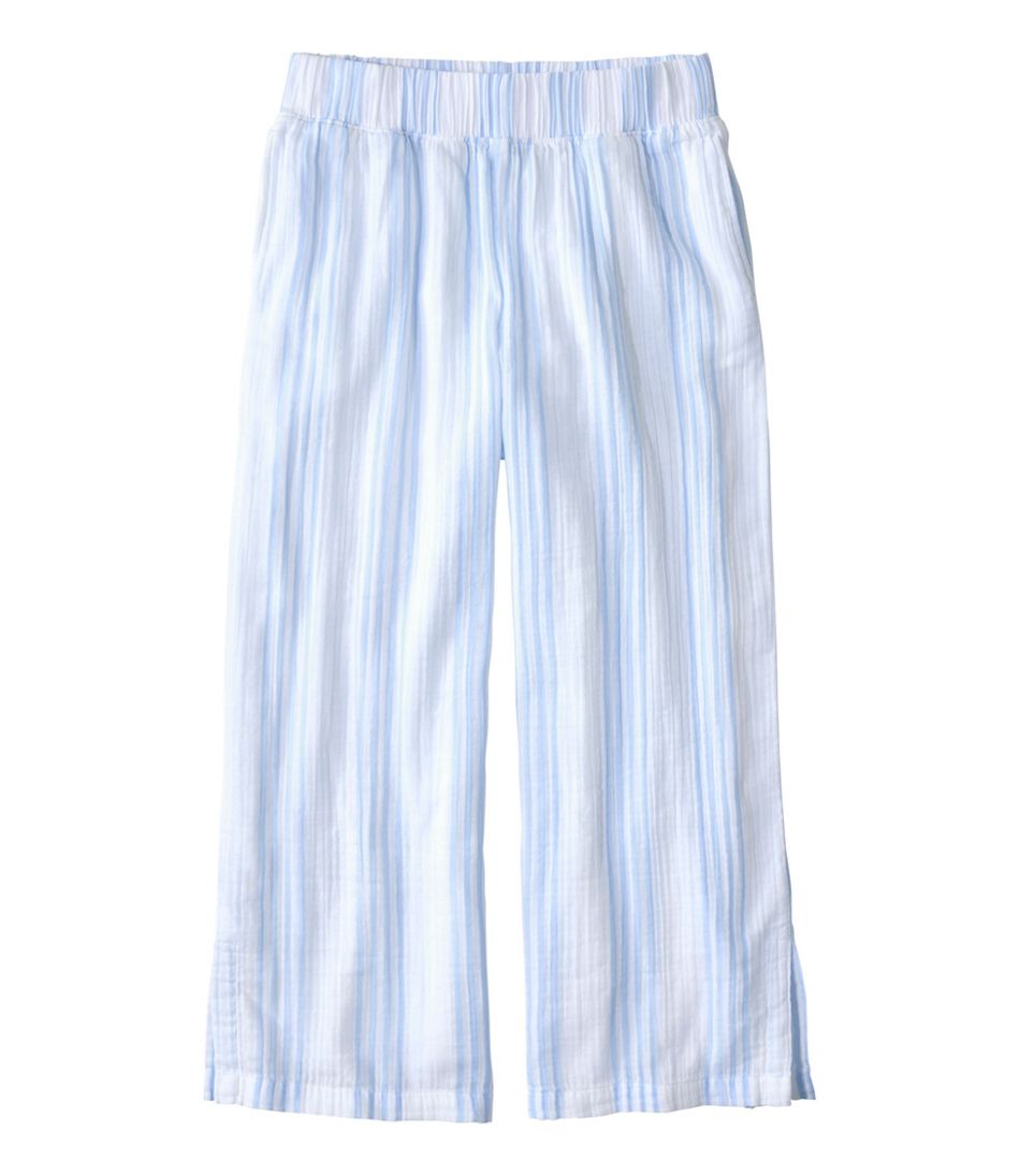 Women's Cloud Gauze Wide-Leg Pants, Stripe - L.L.Bean Customer Favorite