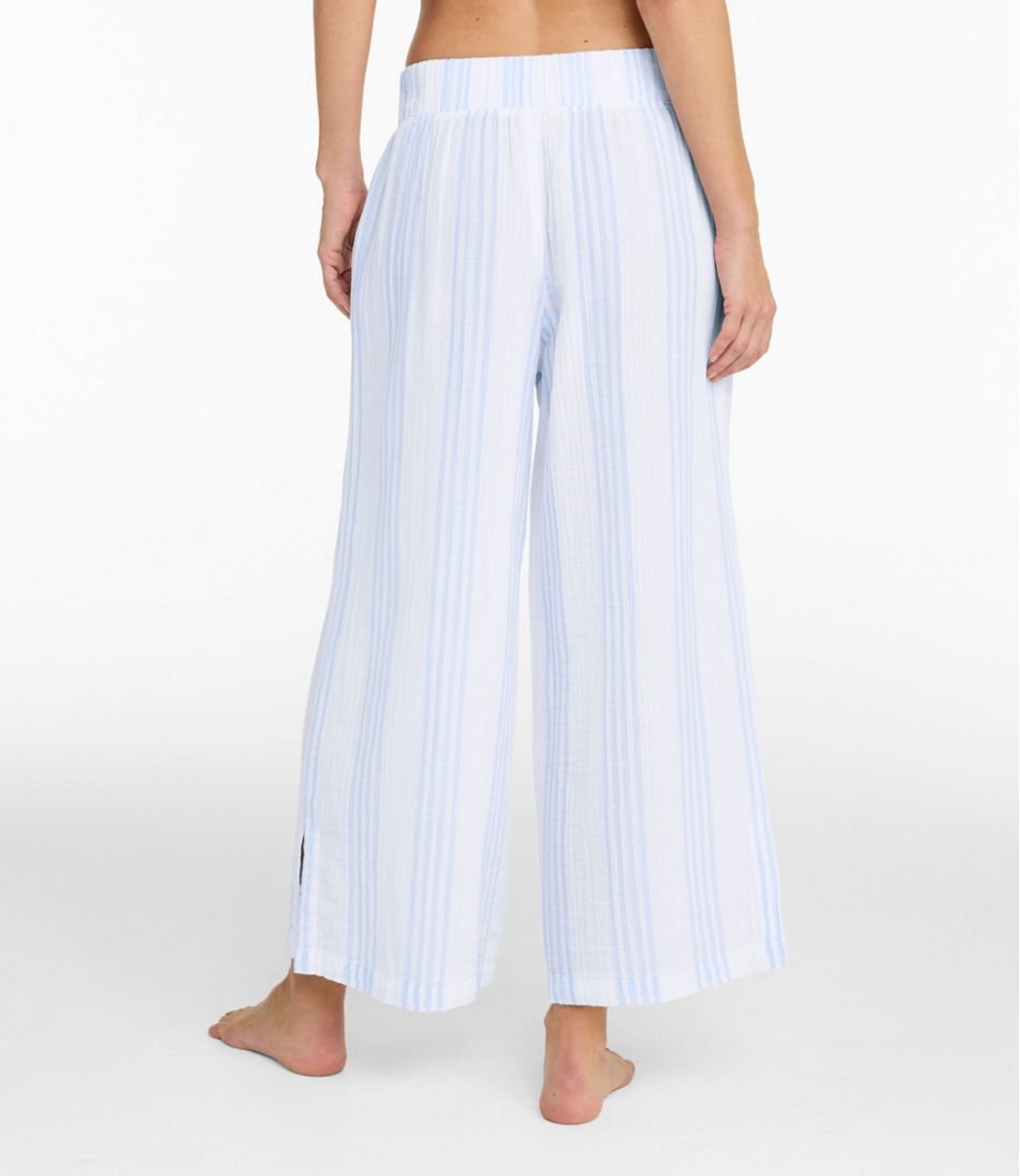 Women's Cloud Gauze Wide-Leg Pants, Stripe - L.L.Bean Customer Favorite
