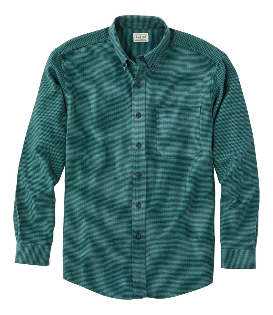 Men's Wicked Good Flannel Shirt, Traditional Fit, Houndstooth - L.L.Bean Great Value