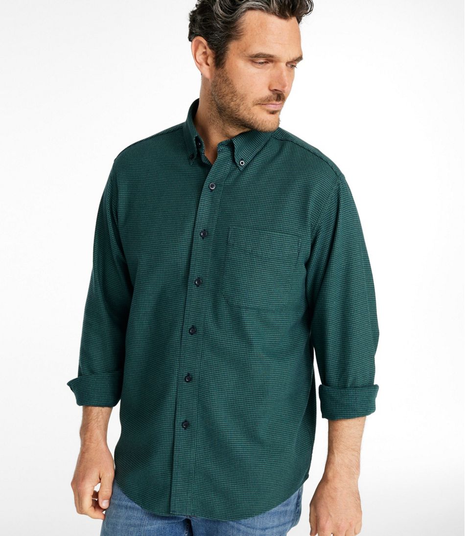 Men's Wicked Good Flannel Shirt, Traditional Fit, Houndstooth - L.L.Bean Great Value