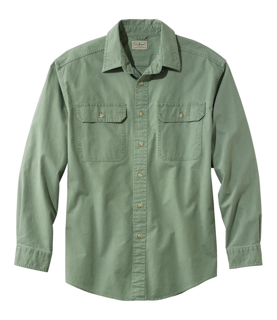 Men's Sunwashed Canvas Shirt, Traditional Fit - L.L.Bean Latest