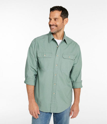 Men's Sunwashed Canvas Shirt, Traditional Fit - L.L.Bean Latest