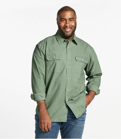 Men's Sunwashed Canvas Shirt, Traditional Fit - L.L.Bean Latest