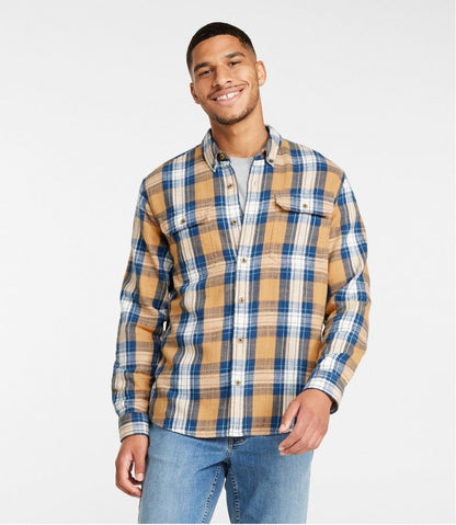 Men's 1912 Field Flannel Shirt, Slightly Fitted Untucked Fit, Plaid - L.L.Bean Premium