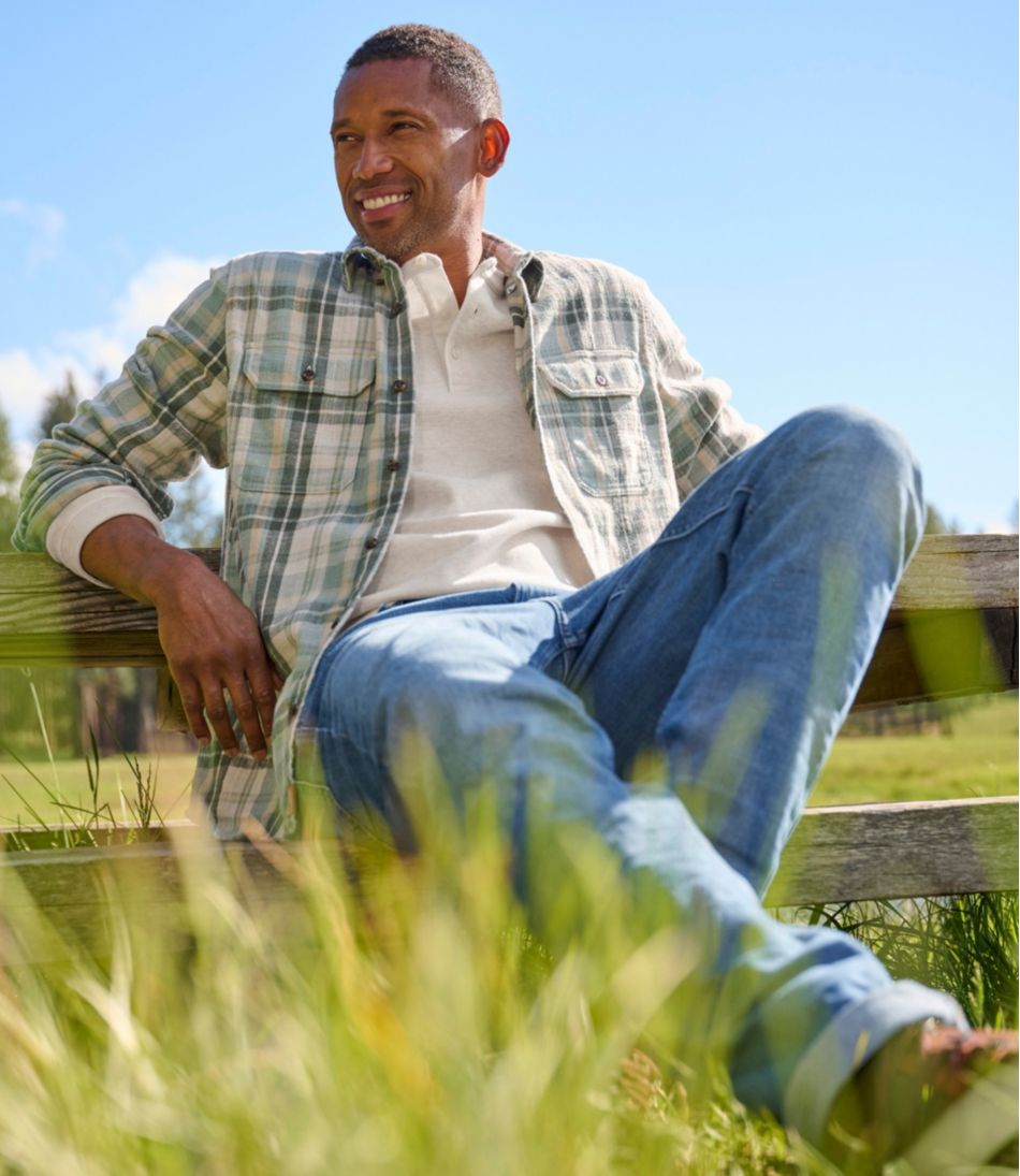 Men's 1912 Field Flannel Shirt, Slightly Fitted Untucked Fit, Plaid - L.L.Bean Premium
