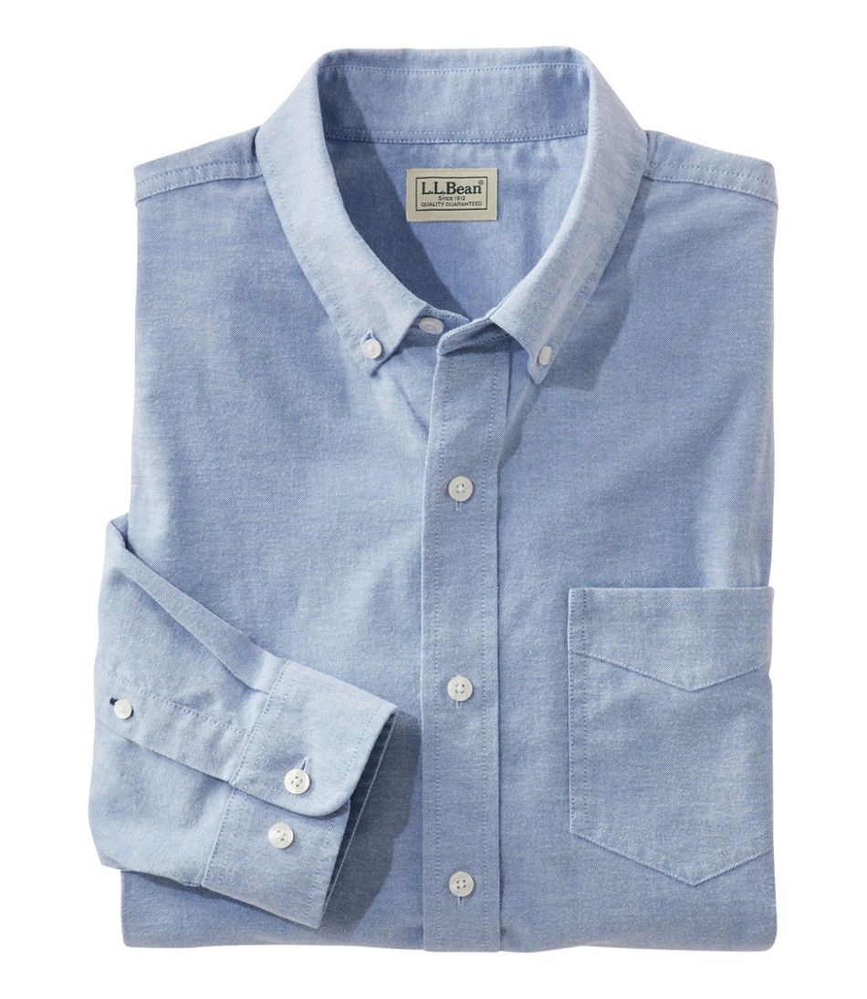Men's Comfort Stretch® Oxford Shirt, Traditional Untucked Fit - L.L.Bean Popular