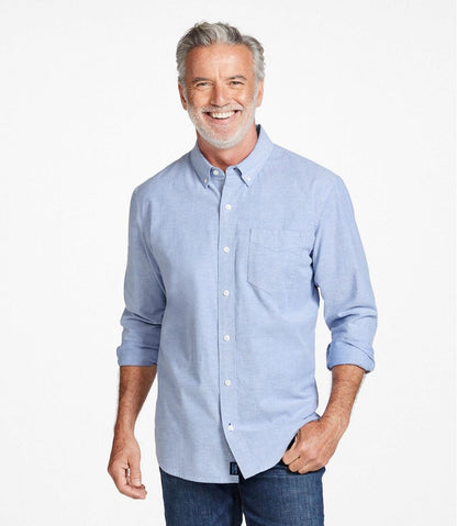 Men's Comfort Stretch® Oxford Shirt, Traditional Untucked Fit - L.L.Bean Popular