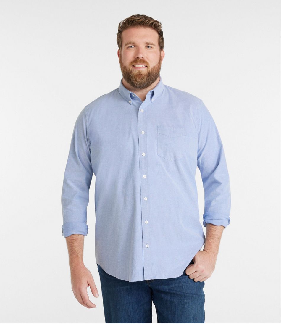 Men's Comfort Stretch® Oxford Shirt, Traditional Untucked Fit - L.L.Bean Popular