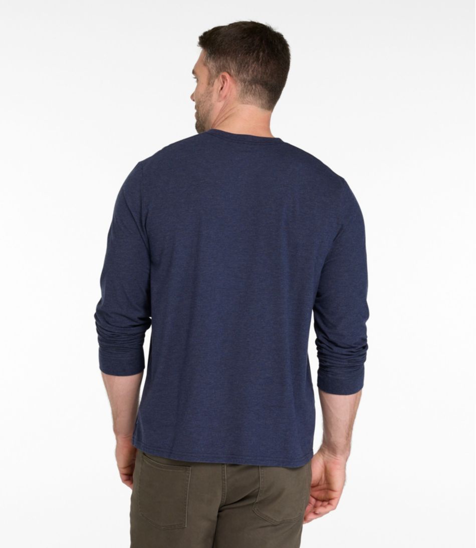 Men's Comfort Stretch Performance® Pima Tee, Long-Sleeve Henley - L.L.Bean Trending