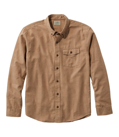 Men's Brushed Jaspé Twill Shirt, Traditional Untucked Fit - L.L.Bean Exclusive