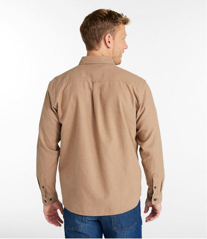 Men's Brushed Jaspé Twill Shirt, Traditional Untucked Fit - L.L.Bean Exclusive