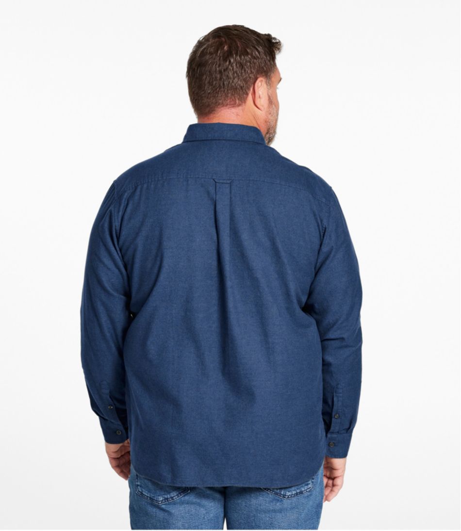 Men's Brushed Jaspé Twill Shirt, Traditional Untucked Fit - L.L.Bean Exclusive