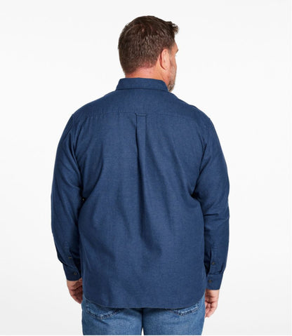 Men's Brushed Jaspé Twill Shirt, Traditional Untucked Fit - L.L.Bean Exclusive