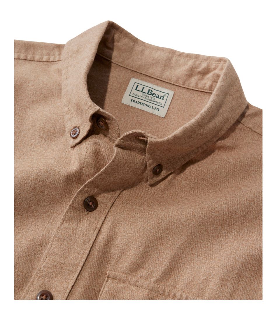 Men's Brushed Jaspé Twill Shirt, Traditional Untucked Fit - L.L.Bean Exclusive