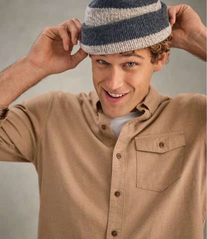 Men's Brushed Jaspé Twill Shirt, Traditional Untucked Fit - L.L.Bean Exclusive