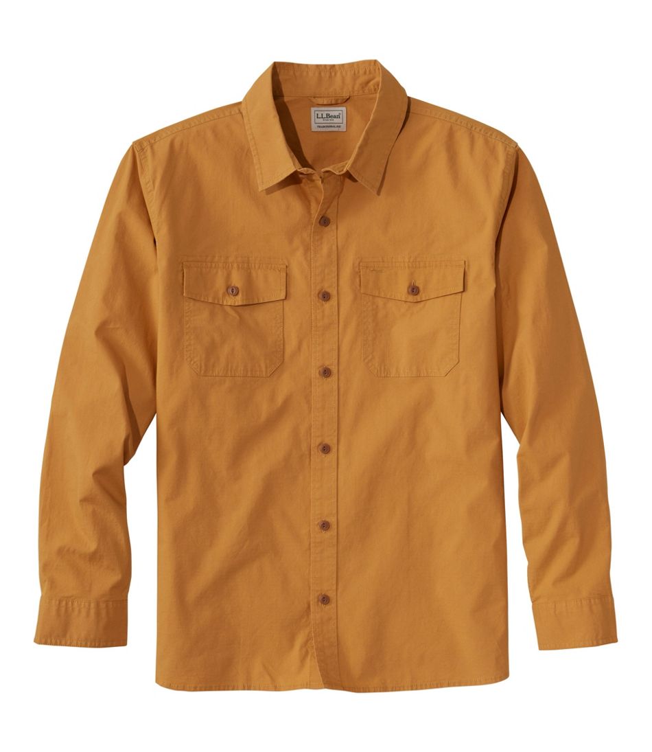 Men's Riverton Ripstop Shirt, Long-Sleeve, Traditional Untucked Fit - L.L.Bean Signature