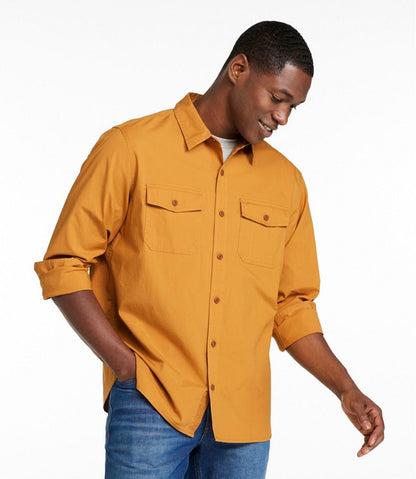 Men's Riverton Ripstop Shirt, Long-Sleeve, Traditional Untucked Fit - L.L.Bean Signature