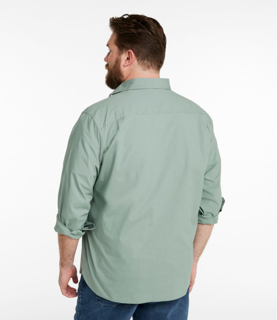 Men's Riverton Ripstop Shirt, Long-Sleeve, Traditional Untucked Fit - L.L.Bean Signature