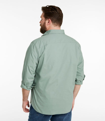Men's Riverton Ripstop Shirt, Long-Sleeve, Traditional Untucked Fit - L.L.Bean Signature