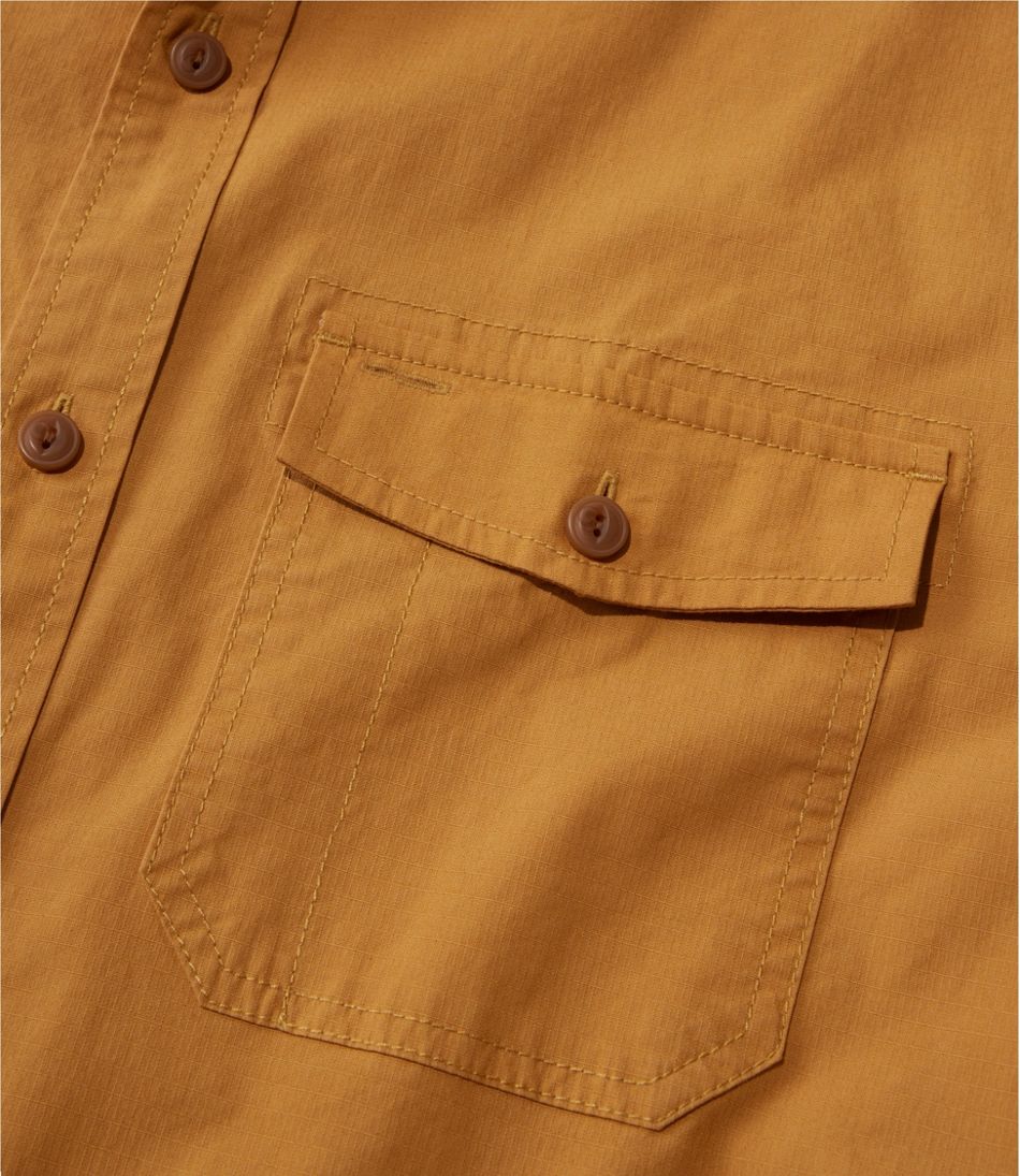Men's Riverton Ripstop Shirt, Long-Sleeve, Traditional Untucked Fit - L.L.Bean Signature