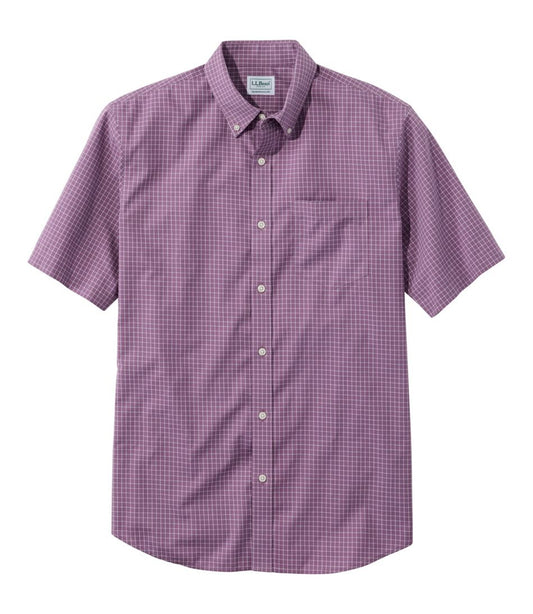 Men's Wrinkle-Free Kennebunk Sport Shirt, Traditional Fit Short-Sleeve Check - L.L.Bean Classic