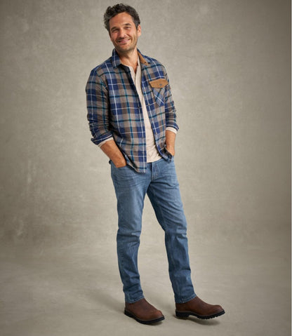 Men's Scotch Plaid Flannel Shirt, Snap-Front, Slightly Fitted Untucked Fit - L.L.Bean Trusted