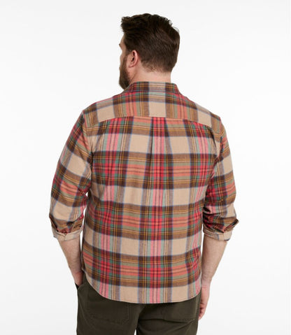 Men's Scotch Plaid Flannel Shirt, Snap-Front, Slightly Fitted Untucked Fit - L.L.Bean Trusted