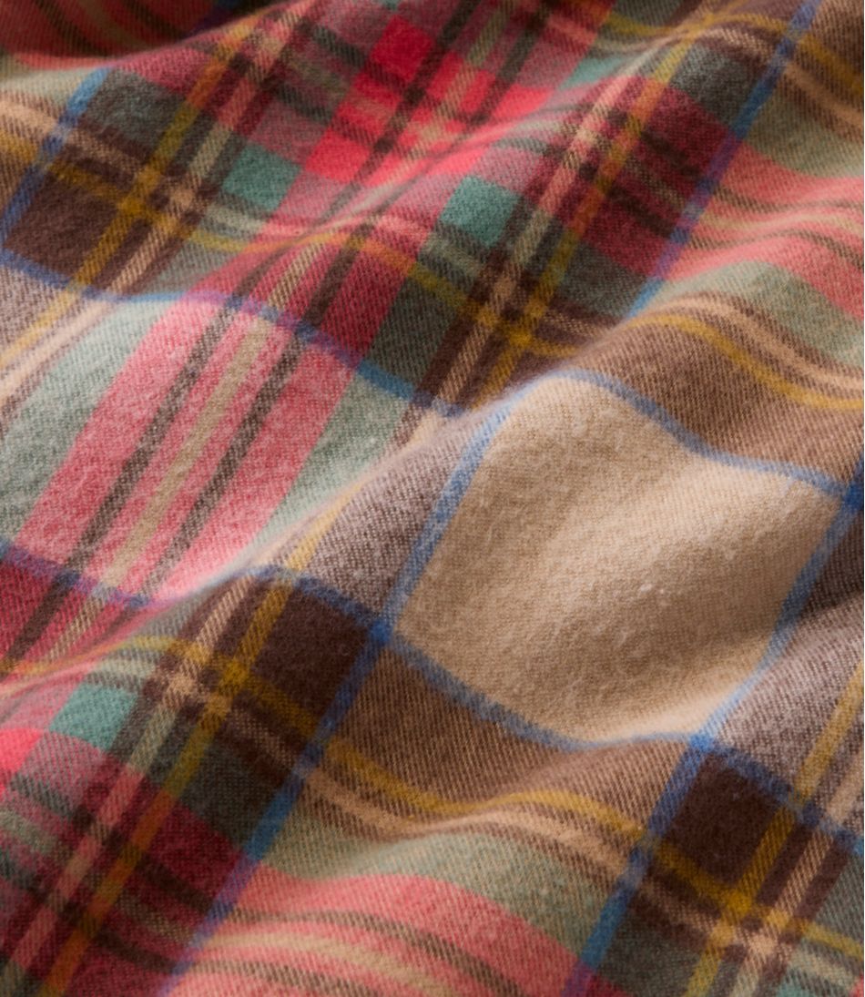 Men's Scotch Plaid Flannel Shirt, Snap-Front, Slightly Fitted Untucked Fit - L.L.Bean Trusted