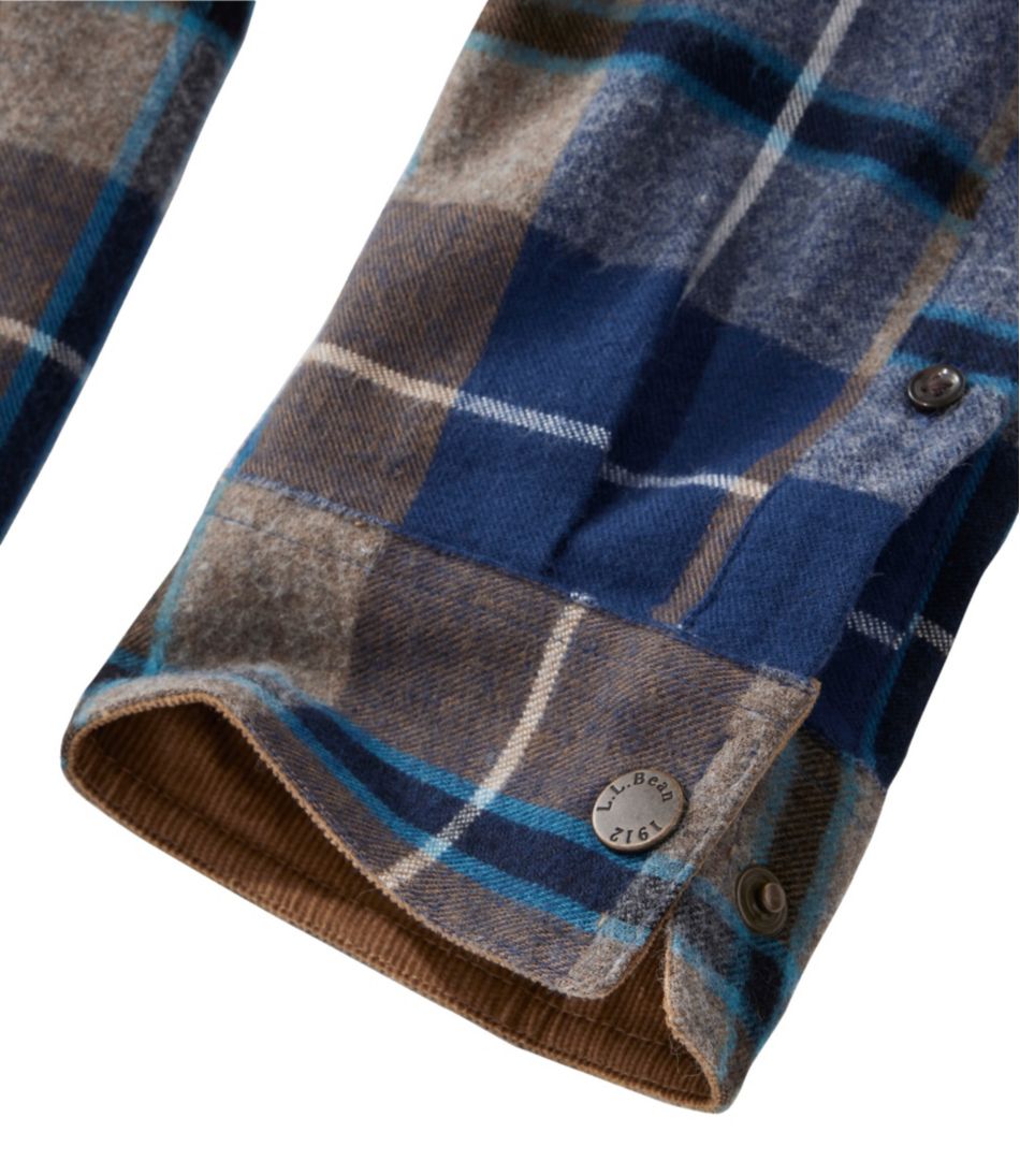Men's Scotch Plaid Flannel Shirt, Snap-Front, Slightly Fitted Untucked Fit - L.L.Bean Trusted