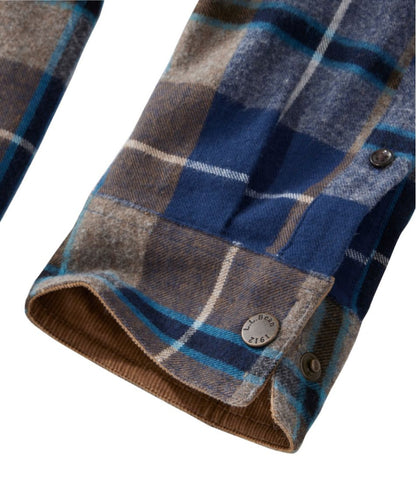 Men's Scotch Plaid Flannel Shirt, Snap-Front, Slightly Fitted Untucked Fit - L.L.Bean Trusted