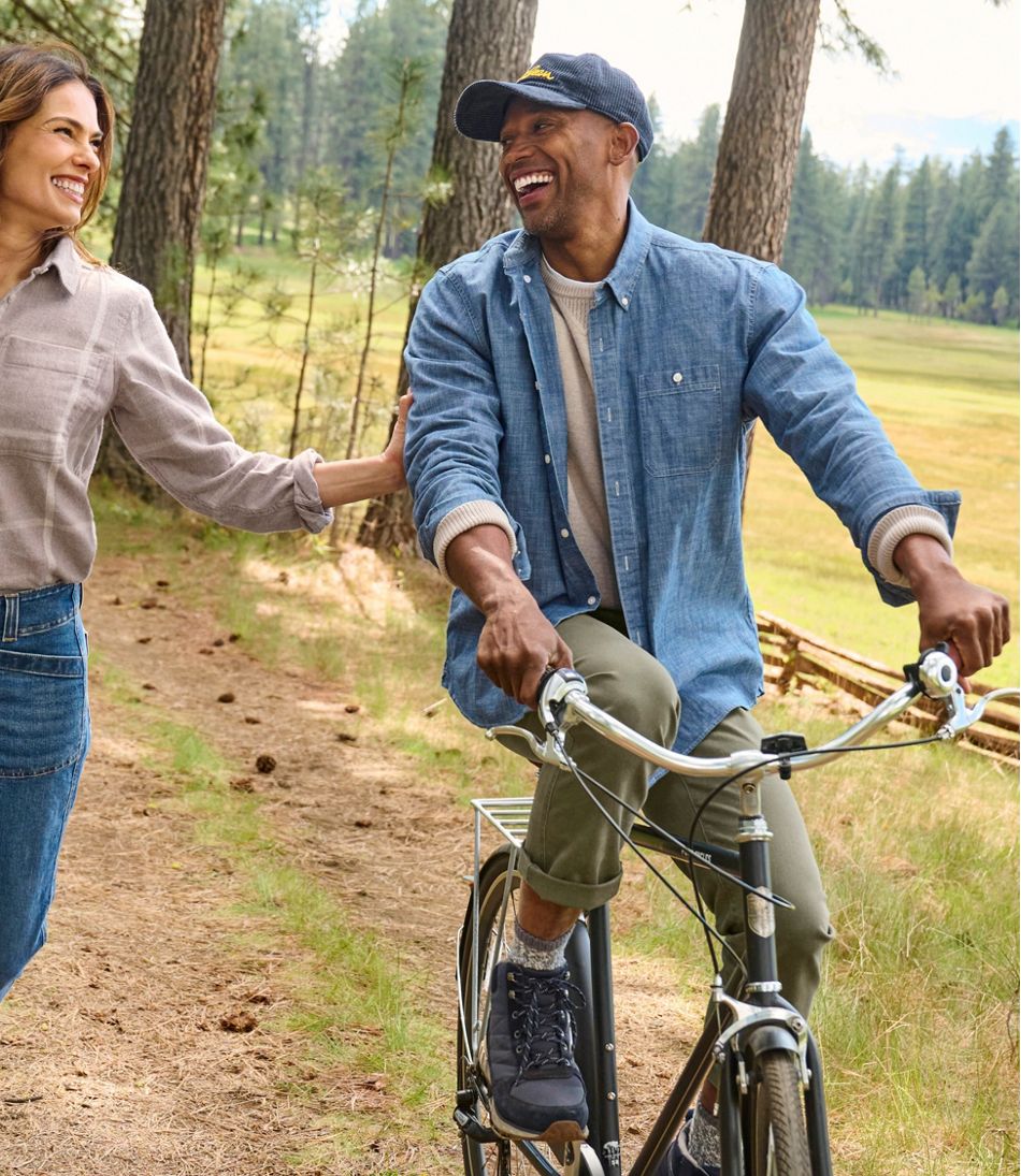 Men's Comfort Stretch® Chambray Shirt, Traditional Untucked Fit, Long-Sleeve - L.L.Bean Top Pick