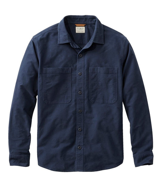 Men's Bean's Moleskin Shirt, Slightly Fitted Untucked Fit - L.L.Bean Premium