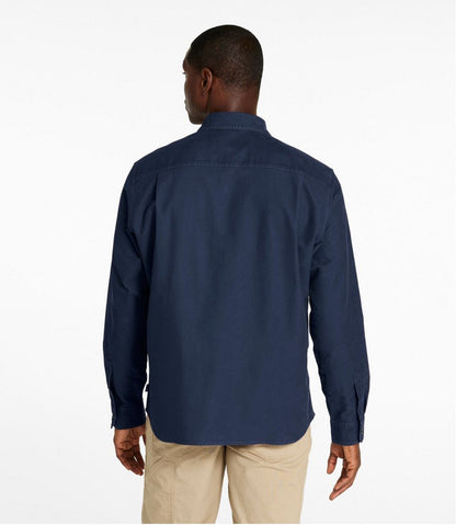 Men's Bean's Moleskin Shirt, Slightly Fitted Untucked Fit - L.L.Bean Premium