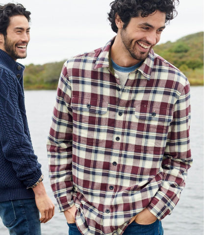 Men's Fleece-Lined Flannel Shirt, Traditional Fit - L.L.Bean Best Seller