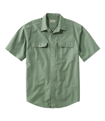Men's Sunwashed Canvas Shirt, Traditional Fit Short-Sleeve - L.L.Bean Exclusive