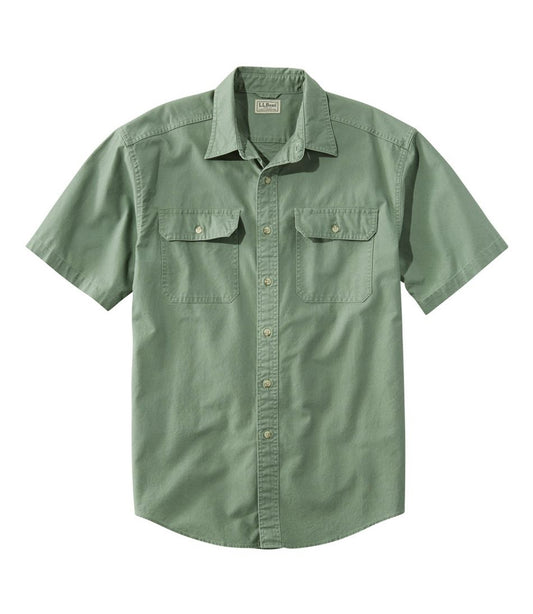 Men's Sunwashed Canvas Shirt, Traditional Fit Short-Sleeve - L.L.Bean Exclusive